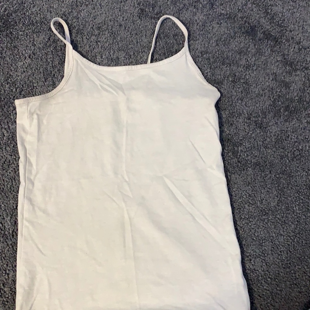 children’s white tank top
